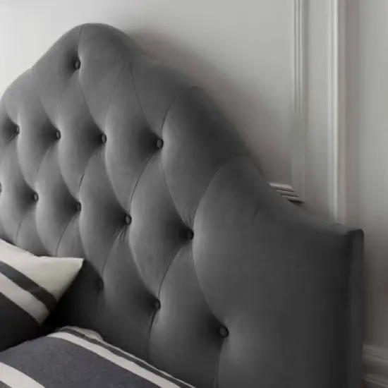 Sovereign Queen Diamond Tufted Performance Velvet Headboard - Modway image {4}