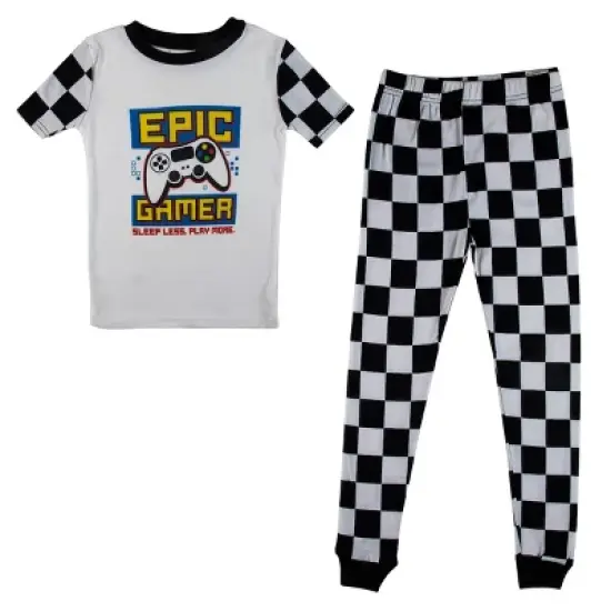 T-Rex Attack and Epic Gamer Short Sleeve Youth Boys 2-Pack Pajama Set image {4}