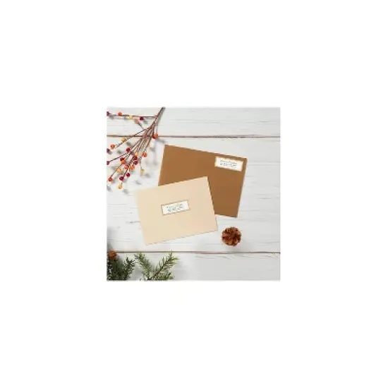 Avery Laser/Inkjet Address Label 1" x 2.63" Matte White/Gold 30 Labels/Sheet 10 Sheets/Pack (6540) image {3}