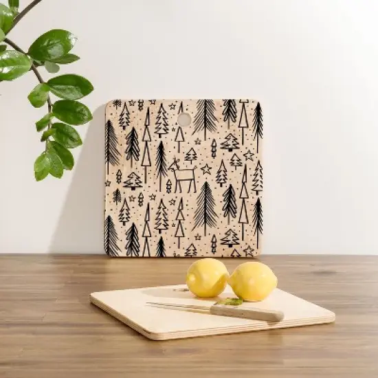 Heather Dutton Winter Wonderland White Cutting Board - Deny Designs image {2}