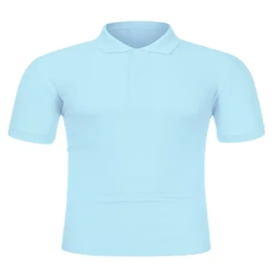 Lars Amadeus Men's Summer Solid Polo Shirts Short Sleeve Golf Performance Polo T Shirts image {13}