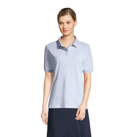 School Uniform Young Women's Tall Short Sleeve Mesh Polo Shirt image {2}