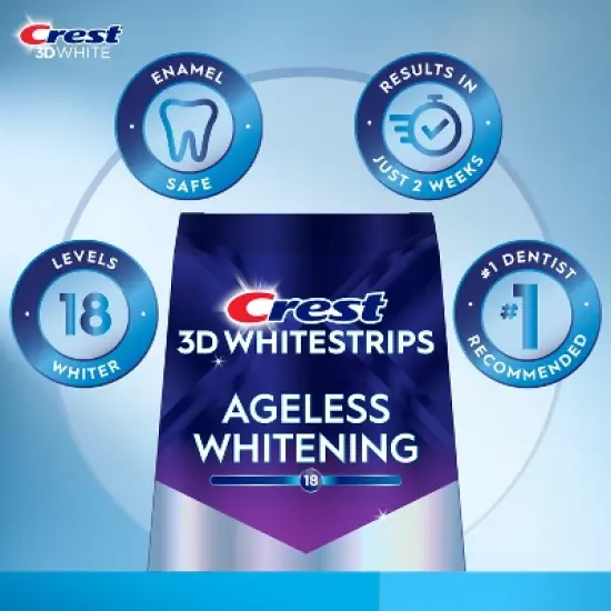 Crest 3D Whitestrips Ageless Whitening Whitening Kit - 14ct image {2}