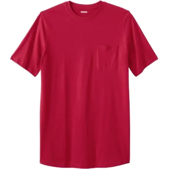 KingSize Men's Big & Tall Shrink-Less&trade; Lightweight Longer-Length Crewneck Pocket T-Shirt image {20}