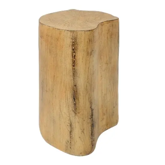 2-in-1 Irregular MGO End Table, Split Design, Small Space Friendly,Indoor Outdoor Use,Natural Color image {6}