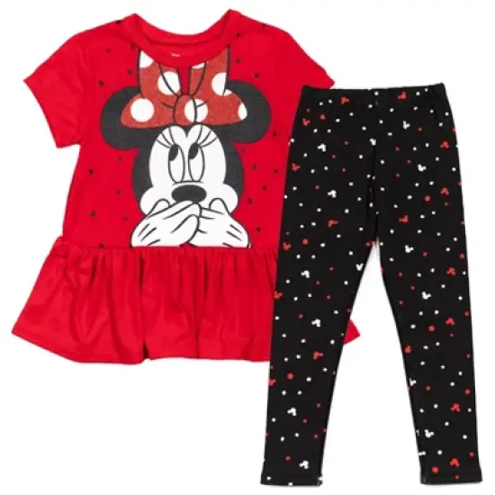 Disney Minnie Mouse T-Shirt and Leggings Outfit Set Infant to Little Kid image {15}