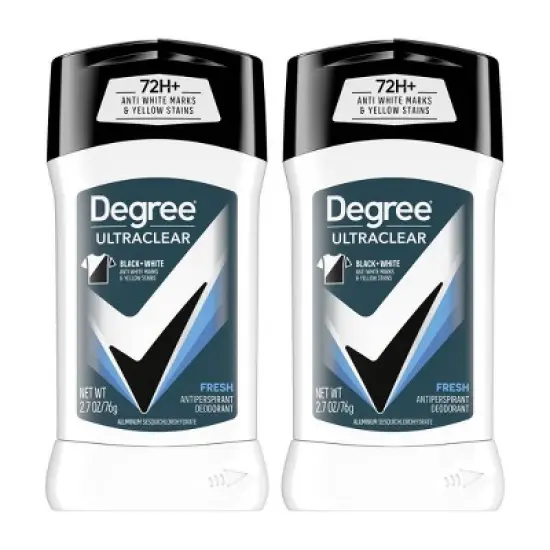 Degree Men Ultraclear Black + White 72-Hour Antiperspirant & Deodorant - Fresh - 2.7oz/2pk image {5}