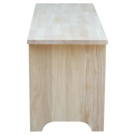 Brookstone Bench Unfinished - International Concepts image {2}