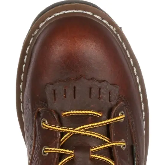Men's Brown Georgia Boot Steel Toe Waterproof Lace-To-Toe Work Boot Size 9.5(Wide) image {5}