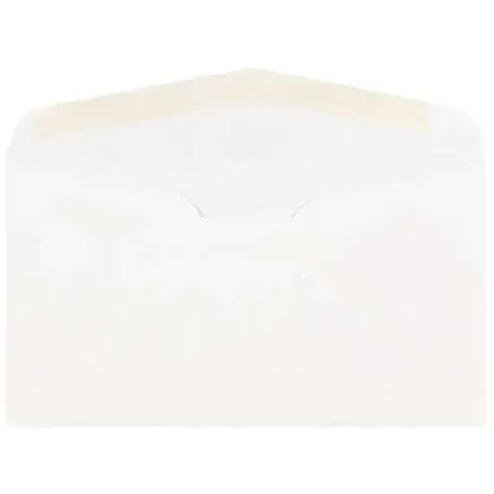 JAM Paper 50pk 3 5/8"x6 1/2" Business Envelopes White: Small Mailing Envelopes, Gummed Flap, Wet and Seal, Letter Size image {1}