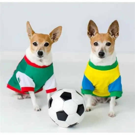 Parisian Pet 'Team Mexico' Dog & Cat T-Shirt &ndash; Patriotic Dog Shirt, Perfect for Soccer Fans &ndash; Red, White, Green image {3}