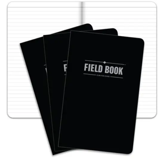 Elan Publishing Company 3-pk Indestructible 5x8 Field Book Set - BLACK/LINED image {6}