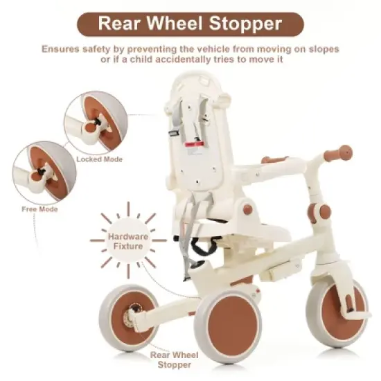 Dexmalle Foldable Toddler Tricycle image {5}