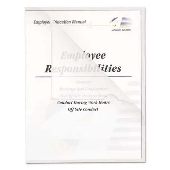 C-Line Poly Project Folders, Letter Size, Clear, 25/Box image {1}