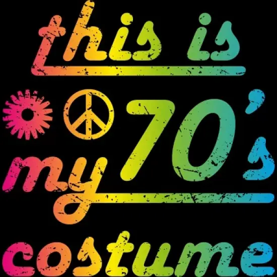 Men's Design By Humans This Is My 70s Costume Funny 70s Show Halloween 1970s Gifts 70s By dogsandhugs Tank Top image {1}