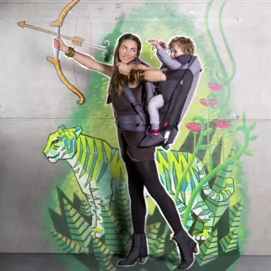 Phil&teds Escape Backpack Baby Carrier in Charcoal image {5}