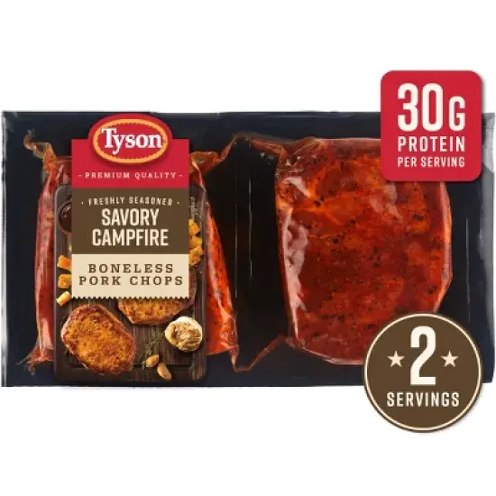 Tyson Savory Campfire Pork Chop - 12oz image {9}