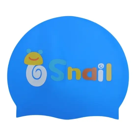 Unique Bargains Kid's Silicone Snail Swim Cap 1 Pc image {6}