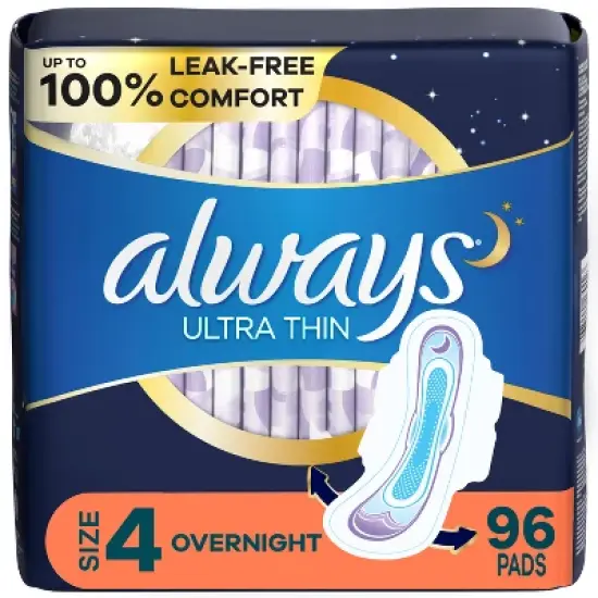 Always Ultra Thin Overnight Pads image {14}