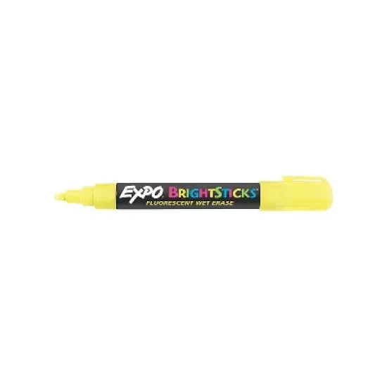 EXPO Bright Sticks Wet-Erase Fluorescent Marker Set Bullet Tip Assorted 14075 image {5}