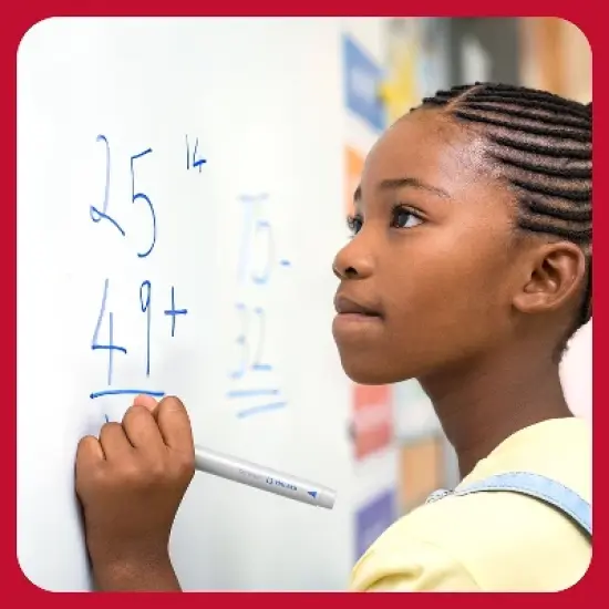 TRU RED Pen Dry Erase Markers Fine Tip Black 4/Pack TR54560 image {7}