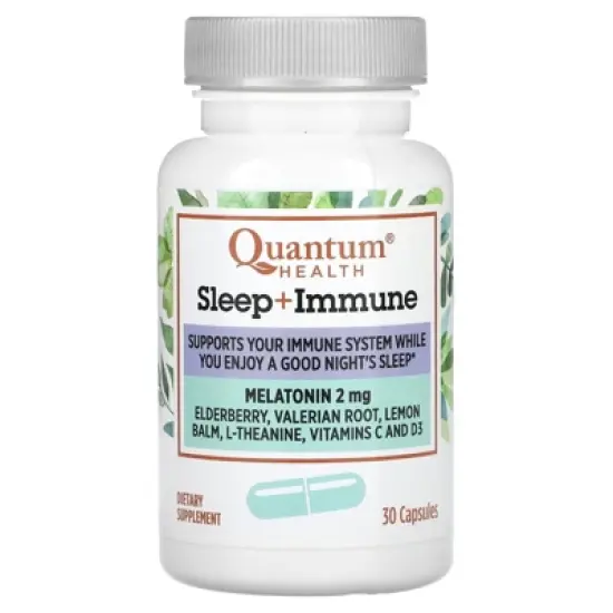 Quantum Health Sleep + Immune, Melatonin, 30 Capsules image {4}