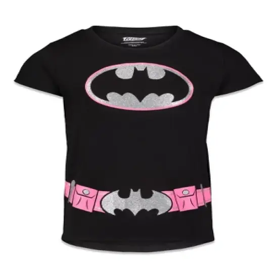 DC Comics Justice League Batgirl Supergirl Wonder Woman Girls 4 Pack T-Shirts Little Kid to Big Kid image {1}