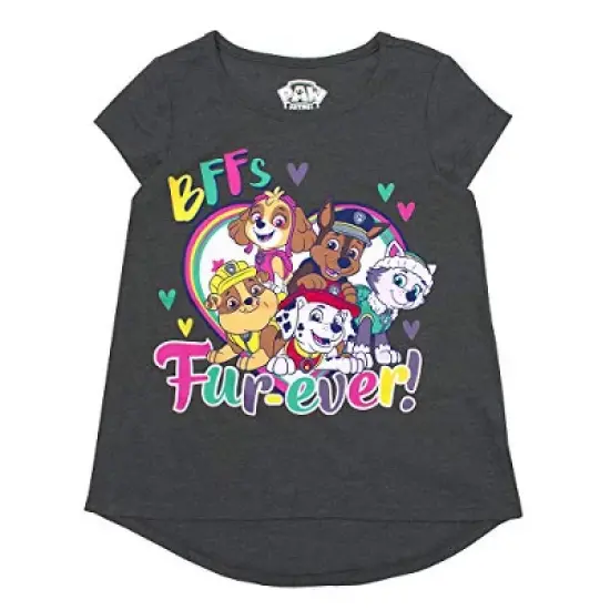 Nickelodeon Girl's 3-Pack Perfect Team Paw Patrol Short Sleeve Graphic Tee Assortment for kids image {3}