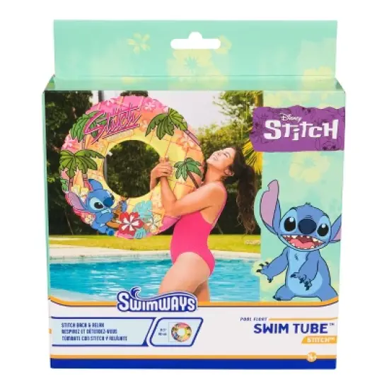 Swimways Stitch Swim Tube: Disney Lounger for Pool Fun image {6}