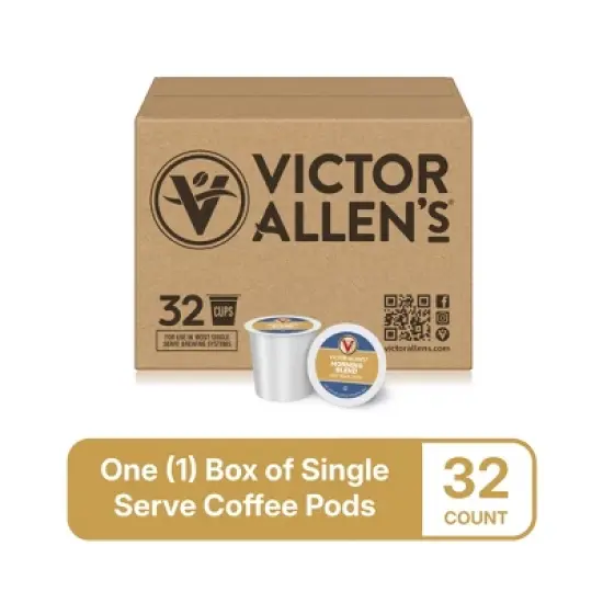 Victor Allen's Coffee Morning Blend, Light Roast, 32 Count, Single Serve Coffee Pods for Keurig K-Cup Brewers image {2}