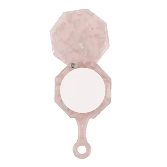 Unique Bargains Polygon Handheld Makeup Mirror 1 Pc image {9}