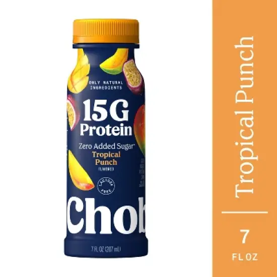 Chobani 15g Tropical Punch Greek Yogurt Drink - 7 fl oz image {6}