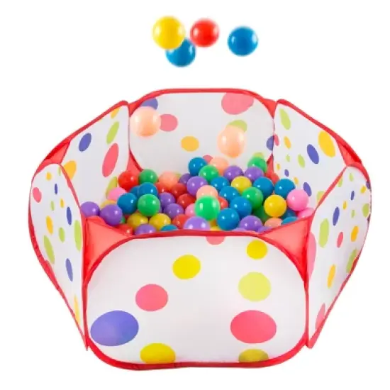 Toy Time Kids Popup 6-Sided Ball Pit With 200 Balls image {6}