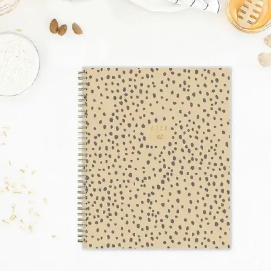 The Everygirl X Day Designer 2024-25 Weekly/Monthly Planner 11"x8.5" Wirebound Frosted Cover Senegal Tan: Adult Stationery, Tabs image {1}