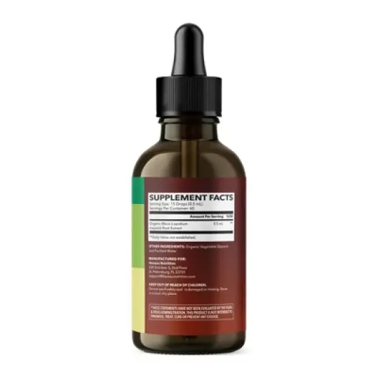 Organic Maca Root Libido Liquid Drops, Supports Endurance Mood & Performance, Support Fertility in Men & Women, Unflavored, Havasu Nutrition, 1 fl oz image {3}