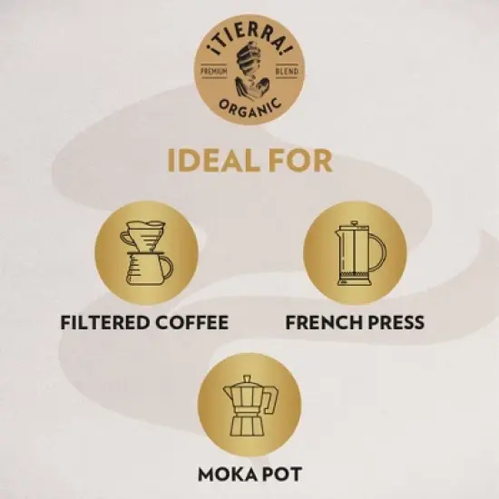 Lavazza &iexcl;Tierra! for Planet Ground Coffee, Light Roast, 100% Arabica, 10.5 oz Bag (Pack of 6) image {2}