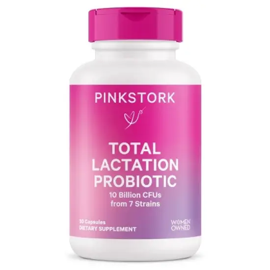 Pink Stork Total Lactation Probiotic Dietary Supplement Capsule - 30ct image {4}
