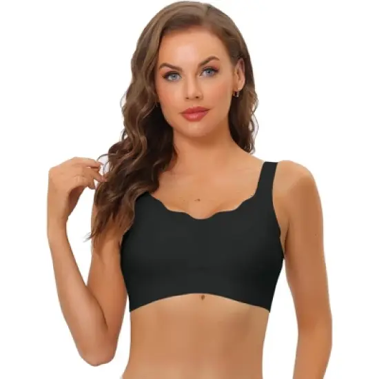 Allegra K Women's Wireless Full Coverage Smoothing No Show Everyday Bralette image {6}