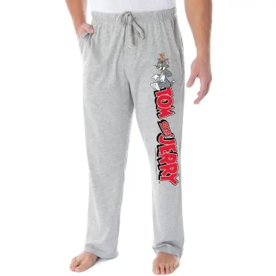Tom And Jerry Men's Vintage Characters And Logo Loungewear Pajama Pants Vintage Tom and Jerry image {3}