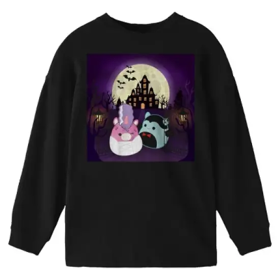 Squishmallows Halloween Youth Black Long Sleeve Tee image {2}
