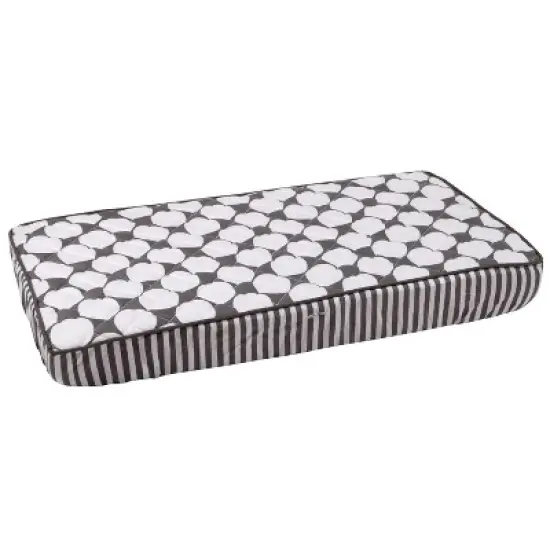 Bacati - Dots/Pin Stripes Gray Large Dots Changing Pad Cover image {7}