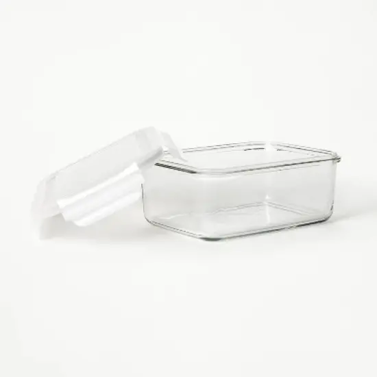 4.33 Cup Glass Food Storage Container Clear - Figmint&trade;: Microwave, Freezer & Dishwasher Safe, Includes Lid image {2}