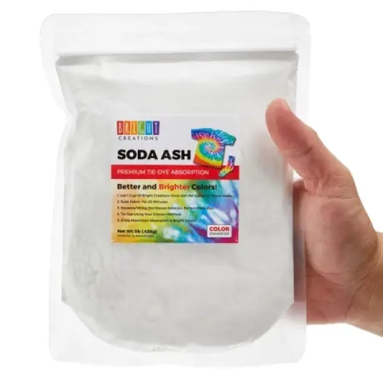 Bright Creations 2 Pack Soda Ash for Tie Dye Shirts Projects, Fabric Dyeing Arts & Crafts, 2 lbs image {2}