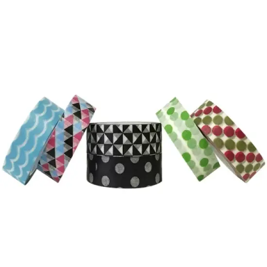 Wrapables Washi Masking Tape Collection, Premium Value Pack image {13}
