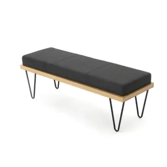 Elisha Industrial Modern Bench - Christopher Knight Home image {4}
