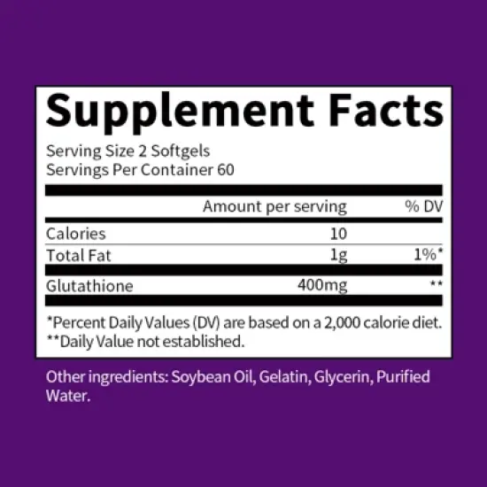 Alliwise Liposomal Glutathione Supplement 400mg - Natural Liver Detox & Antioxidant Support - Vegan, Non-GMO, Gluten-Free - 120 Ct image {1}