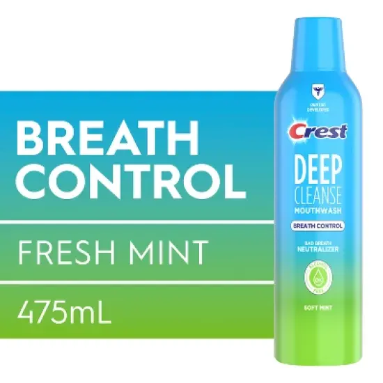 Crest Deep Cleanse Breath Control Mouthwash - Soft Mint - 475ml image {8}
