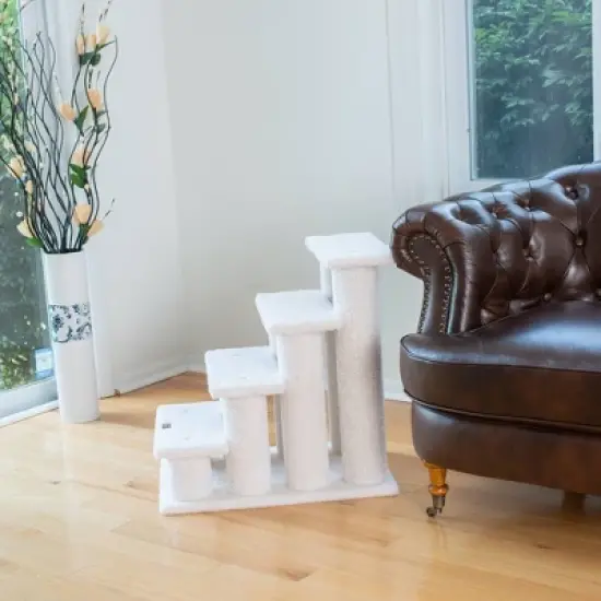 Armarkat Classic Real Wood Jackson Galaxy Approved, Four Step Cat Tower - Ivory image {4}