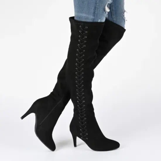 Journee Collection Womens Abie Tru Comfort Foam Stiletto Over The Knee Boots image {8}