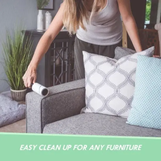 Elitra Lint Roller with Reusable Handle, Extra Sticky Pet Hair Remover with E-Z Peel Sheets - 90 Sheets with 4 Refills (450 Total), Adhesive Roller image {5}